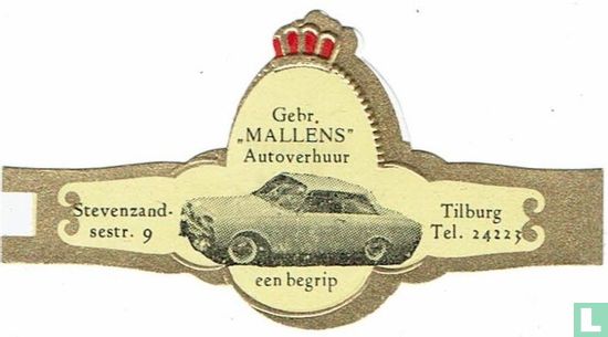 Gebr. „MALLENS" Autoverhuur een begrip - Stevenzand-sestr. 9 - Tilburg Tel. 24223 - Image 1