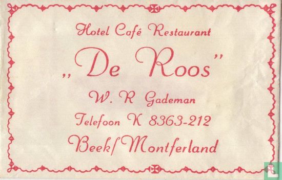 Hotel Café Restaurant "De Roos" - Afbeelding 1