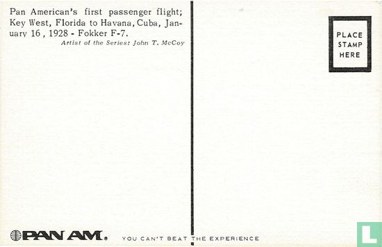 Pan Am - Fokker F-VII - Afbeelding 2