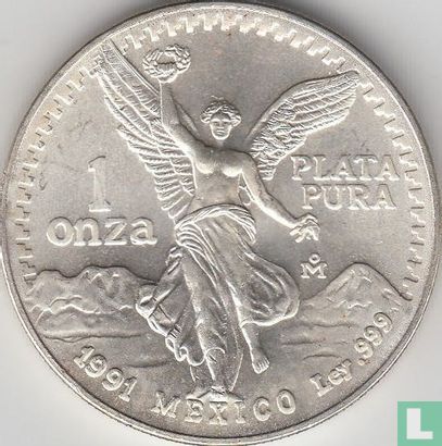 Mexico 1 onza plata 1991 (onza) - Afbeelding 1