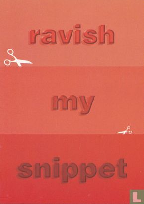 create your own poetry 14 "ravish my snippet" - Afbeelding 1