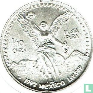 Mexico 1/10 onza plata 1992 - Afbeelding 1