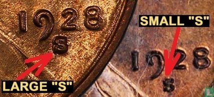 États-Unis 1 cent 1928 (petit S) - Image 3
