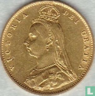 Royaume-Uni ½ sovereign 1887 - Image 2