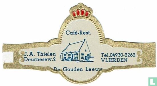 Café-Rest. De Gouden Leeuw - J.A. Thielen Deurnesew. 2 - Tel. 04930-2262 VLIERDEN - Image 1