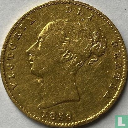 Verenigd Koninkrijk ½ sovereign 1859 - Afbeelding 1