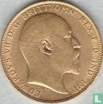 Royaume-Uni 1 sovereign 1909 - Image 2