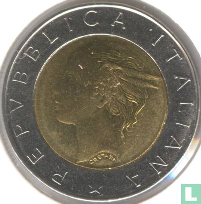 Italien 500 Lire 2001 (Bimetall) - Bild 2