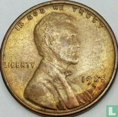 États-Unis 1 cent 1925 (D) - Image 1