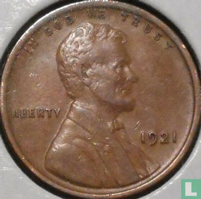 Vereinigte Staaten 1 Cent 1921 (ohne Buchstabe) - Bild 1