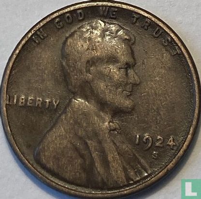 Verenigde Staten 1 cent 1924 (S) - Afbeelding 1