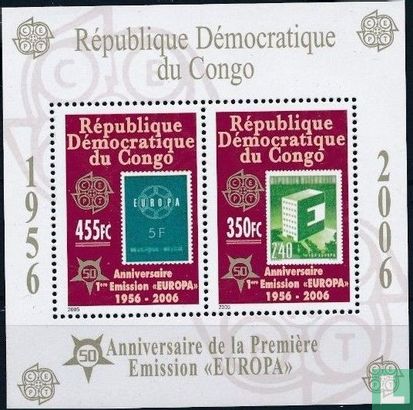 50 ans de timbres européennes 