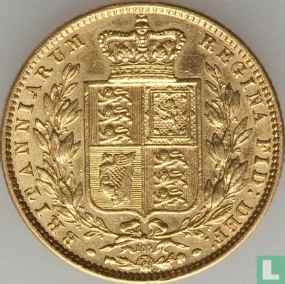 Royaume-Uni 1 sovereign 1873 (armoiries) - Image 2