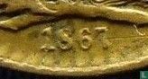 Denmark 1 skilling rigsmønt 1867 - Image 3
