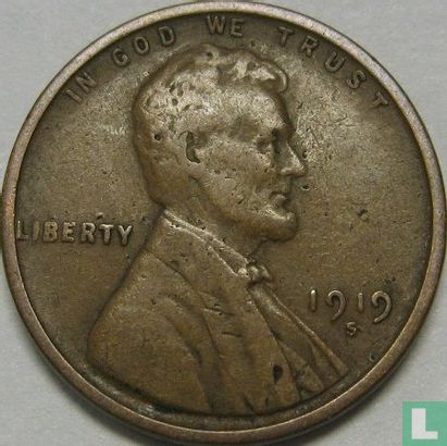 Verenigde Staten 1 cent 1919 (S) - Afbeelding 1