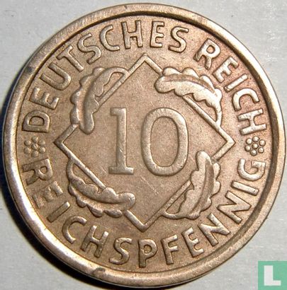 Deutsches Reich 10 Reichspfennig 1932 (E) - Bild 2
