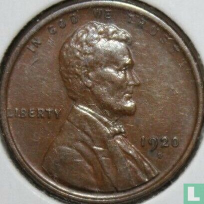 États-Unis 1 cent 1920 (D) - Image 1