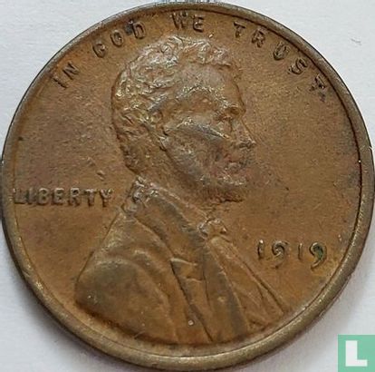 Verenigde Staten 1 cent 1919 (zonder letter) - Afbeelding 1
