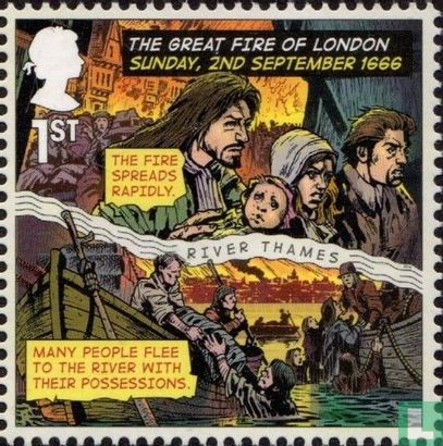 Le grand incendie de Londres 1666