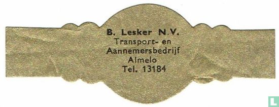 B. Lesker Transport- en Aannemersbedrijf Almelo Tel. 13184 - Image 1