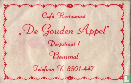 Café Restaurant "De Gouden Appel" - Image 1