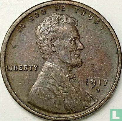 Verenigde Staten 1 cent 1917 (D) - Afbeelding 1