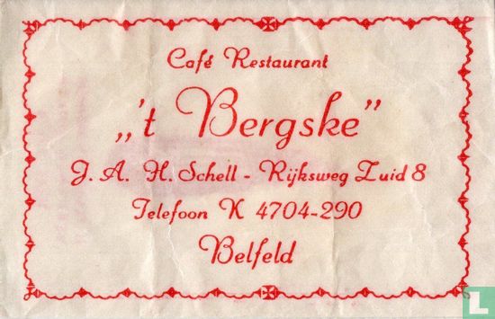 Café Restaurant " 't Bergske" - Image 1