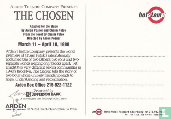 Arden Theatre Company - The Chosen - Afbeelding 2