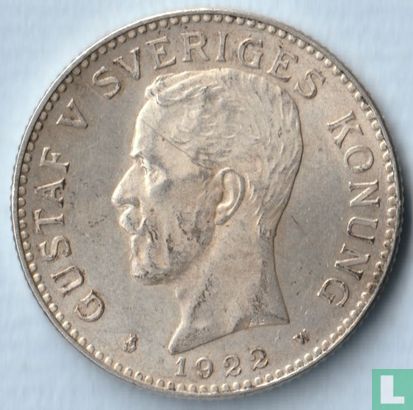 Zweden 2 kronor 1922 - Afbeelding 1