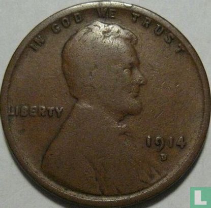 États-Unis 1 cent 1914 (D) - Image 1
