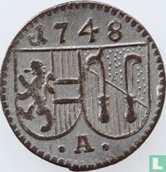 Salzburg 1 pfennig 1748 - Image 1