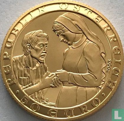 Austria 50 euro 2003 (PROOF) "Christian charity" - Image 1