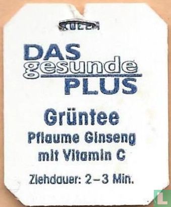 Das gesunde Plus Grüntee Pflaume Ginseng mit Vitamin C /  dm Grüntee Pflaume Ginseng mit Vitamin C  - Afbeelding 1
