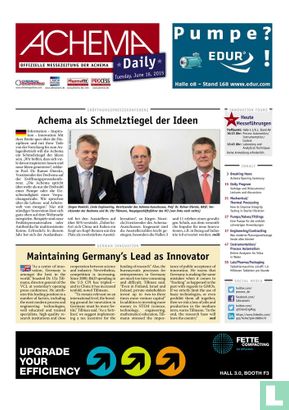 ACHEMA Daily 06-16 - Bild 1
