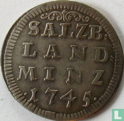 Salzburg 4 kreuzer 1745 - Image 1