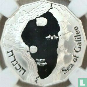 Israël 1 nieuwe sheqel 1990 (JE5750 - PROOF) "Sea of Galilee" - Afbeelding 2