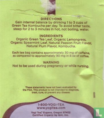 Green Tea Kombucha  - Afbeelding 2