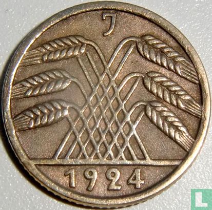 Deutsches Reich 5 Rentenpfennig 1924 (J) - Bild 1