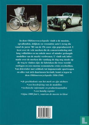 Oldtimer encyclopedie. Sport- en personenauto's 1886 -1940 - Image 2