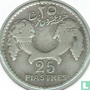 Lebanon 25 piastres 1929 - Image 2
