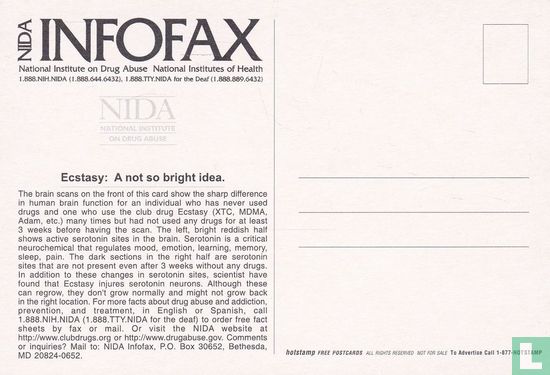 NIDA Infofax "Ecstasy" - Afbeelding 2
