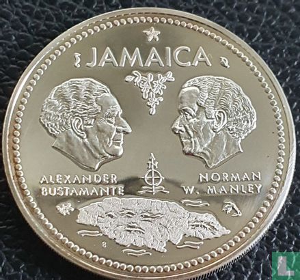 Jamaïque 10 dollars 1972 (BE) "10th anniversary of Independence" - Image 2