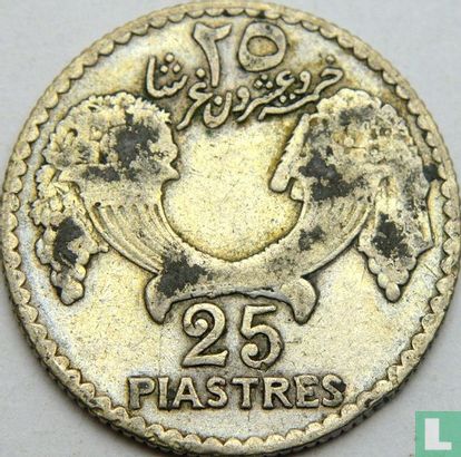 Libanon 25 piastres 1933 - Afbeelding 2