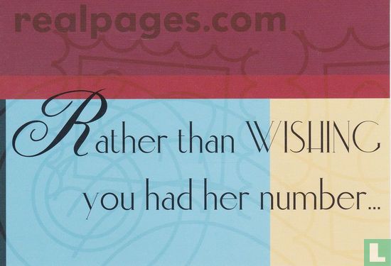 realpages.com "Rather than Wishing..." - Afbeelding 1