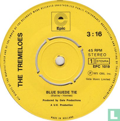 Blue Suede Tie  - Image 2