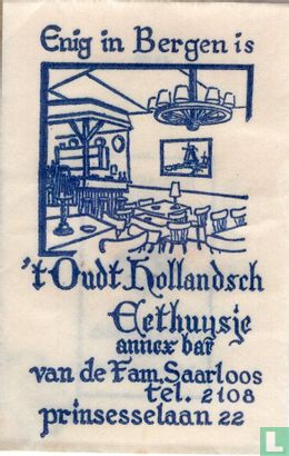 't Oudt Hollandsch Eethuusje annex Bar - Afbeelding 1