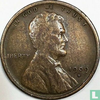 Verenigde Staten 1 cent 1909 (Lincoln - S - met VDB) - Afbeelding 1