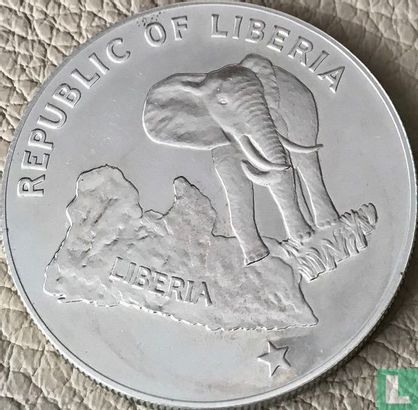 Liberia 5 dollars 1973 - Image 2