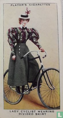 Lady Cyclist Wearing Divided Skirt - Image 1