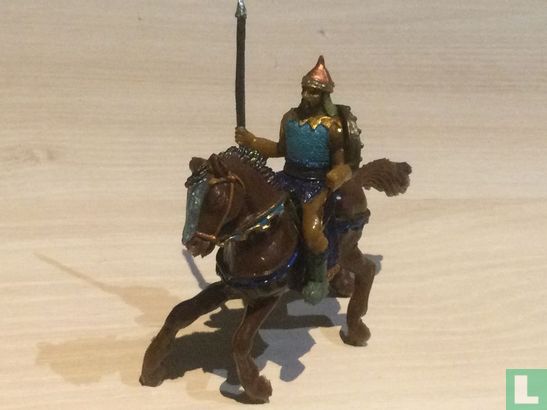 Mongoolse krijger te paard   - Afbeelding 1